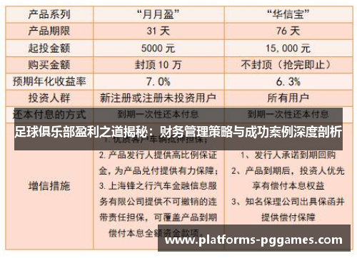 足球俱乐部盈利之道揭秘：财务管理策略与成功案例深度剖析